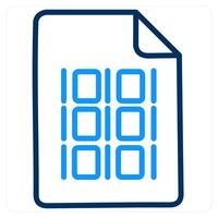 Programming and binary icon concept vector