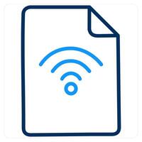 Wifi and signal icon concept vector