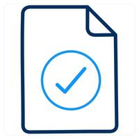 Checkmark and check icon concept vector