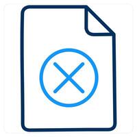 Delete and remove icon concept vector