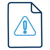 Error File and data icon concept vector