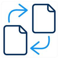 Share and file icon concept vector