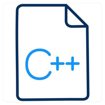 Code and binary icon concept vector
