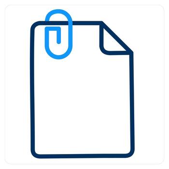 Attachment and file icon concept vector