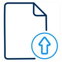 Upload and data icon concept vector