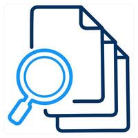 Search Document and file icon concept vector