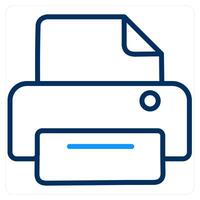 Print and file icon concept vector
