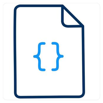 Programming and binary icon concept vector