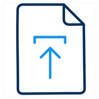 Upload and data icon concept vector