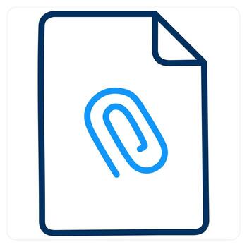 Attachment and file icon concept vector