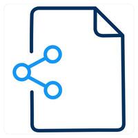 Share and file icon concept vector