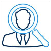 Search Profile and man icon concept vector