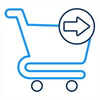 Send to Cart and send icon concept vector