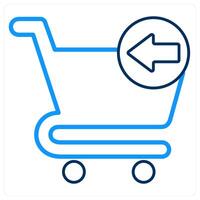Recieved Cart Item and cart icon concept vector