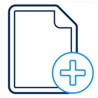 A set of 10 File icons as document, paper, horizontal document vector