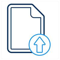Upload File nad upload icon concept vector