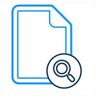 Search File and file icon concept vector