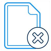 Wrong File and wrong icon concept vector