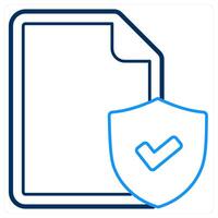 File Security and security icon concept vector