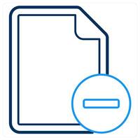 Remove File and remove icon concept vector