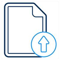 Upload File and upload icon concept vector