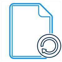 Update File and update icon concept vector
