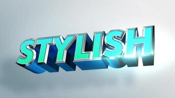 Stylish 3D Title motion_graphic