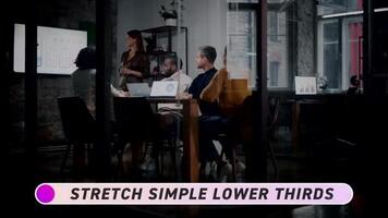 Stretch Simple Lower Thirds motion_graphic