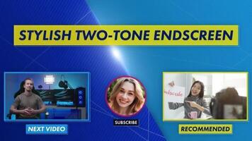 Stylish Two Tone End Screen motion_graphic