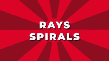 Rays And Spirals Background motion_graphic