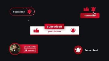 Clean Subscribe Elements motion_graphic