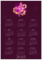 Happy new year 2025, year of the snake, Full calendar. calendar 2025. text 2025. Red modern style. Happy New Year. design template All month and weekdays vector