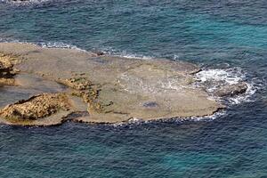 The Mediterranean coast in northern Israel photo