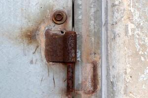 Old and rusty metal products. photo