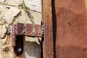 Old and rusty metal products. photo