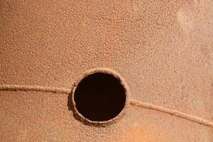 Old and rusty metal products. photo