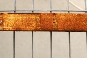 Old and rusty metal products. photo