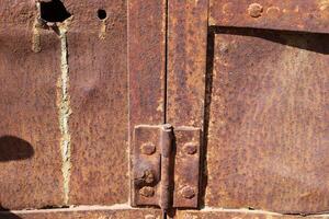 Old and rusty metal products. photo