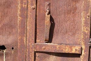 Old and rusty metal products. photo