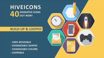 Hive Icons 40 Pack After Effects Template motion_graphic