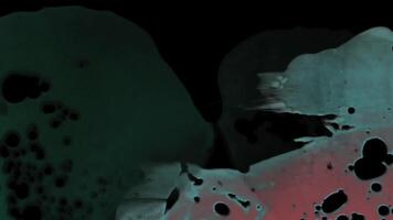 This intriguing abstract background showcases rich green and deep black colors beautifully video
