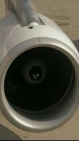 CloseUp of an Aircraft Jet Engine Turbine Highlighting Advanced Engineering and Design video