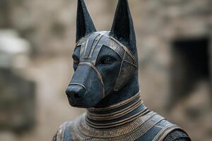 ancient egyptian dog statue photo