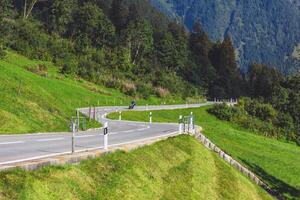 Road Turn in Mountains photo