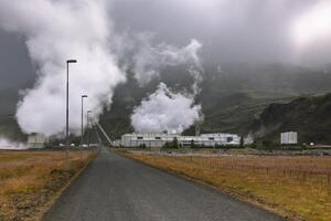 Geothermal Power Station in Iceland photo