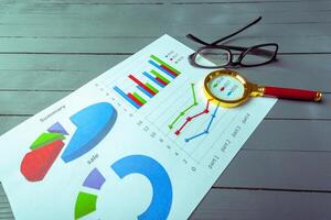 Graphical chart analysis photo
