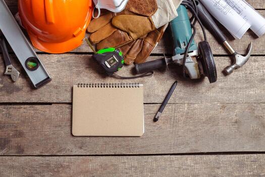 big set of construction tools photo