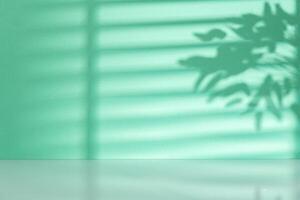 Wall with shadow pattern for product presentation photo