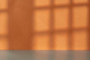 Wall with shadow pattern for product presentation photo