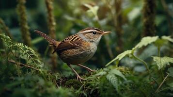 A wren in the forest photo